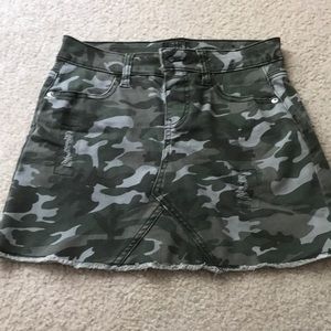 Camouflage Jean skirt